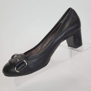 Coach  Black Pumps Est 1941 Logo Snap